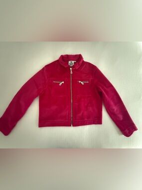 Fuzzy Pink Zip-Front Jacket